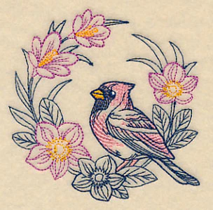 Colors of Spring Cardinal Wreath - Image 5