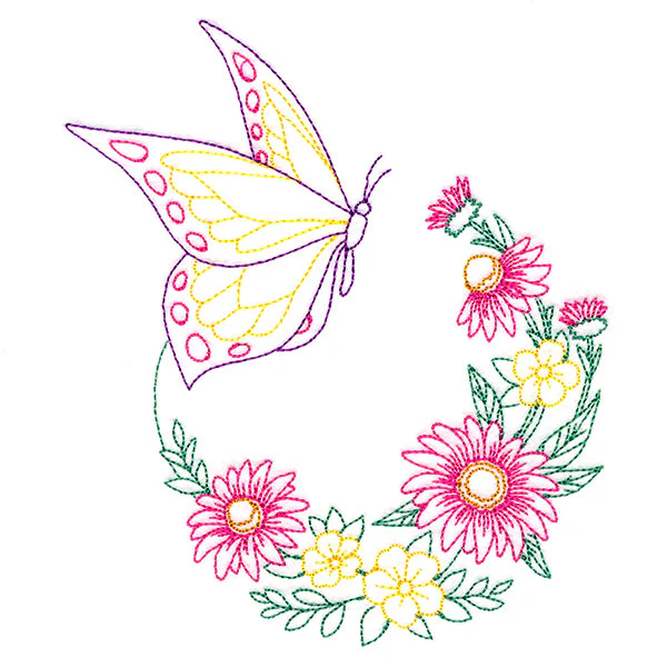 Coneflower Blooms Butterfly - Image 3