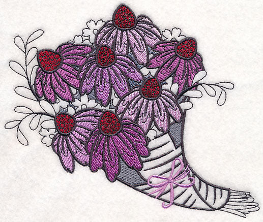 Coneflower Bouquet Wrapped In Paper - Image 2