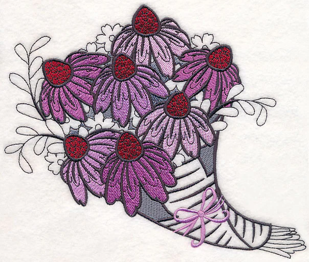 Coneflower Bouquet Wrapped In Paper - Image 4