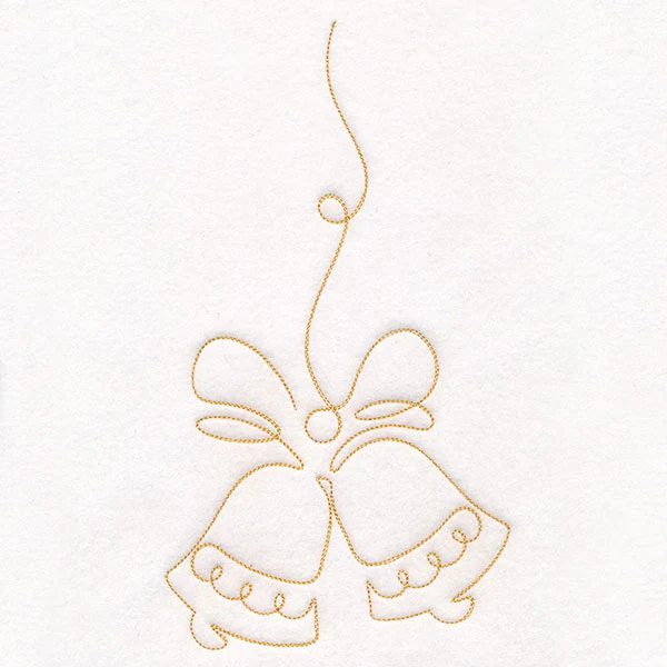 Continuous  Linework Christmas Borders - Bells - Image 5