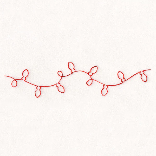 Continuous Linework Christmas Borders - Lights - Image 2
