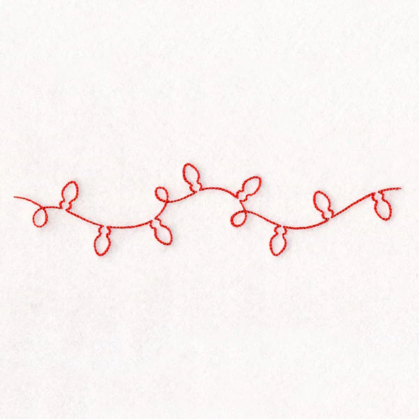 Continuous Linework Christmas Borders - Lights - Image 3