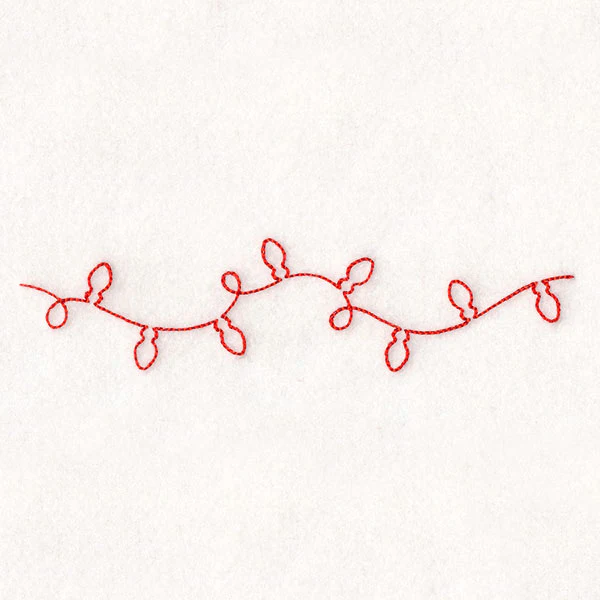 Continuous Linework Christmas Borders - Lights - Image 4