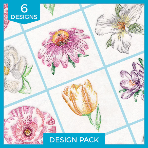 Contours of Beauty Flowers Design Pack - Image 7