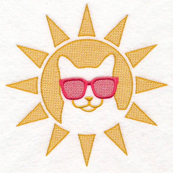 Cool Cat in the Sun (Embossed) - Image 3