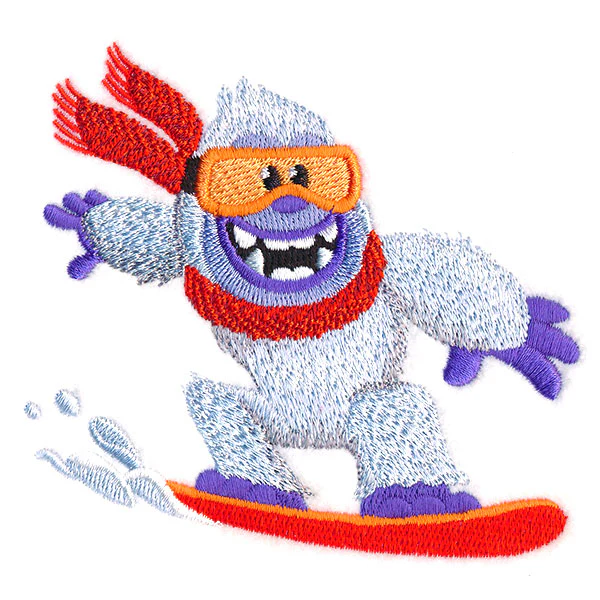 Cool Snowboarding Yeti - Image 4