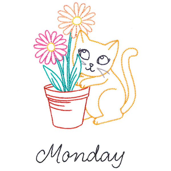 Cottage Kitty on Monday (Vintage)