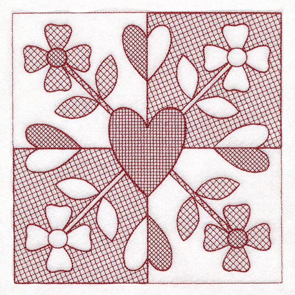 Cottage Nostalgia Quilting - Flowers (Trapunto) - Image 3