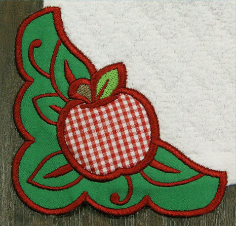 Country Apple Corner - Left (Edgy Applique) - Image 2
