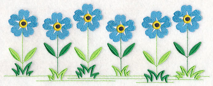 Country Charm Border - Forget-Me-Not - Image 2