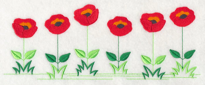 Country Charm Border - Poppy - Image 2
