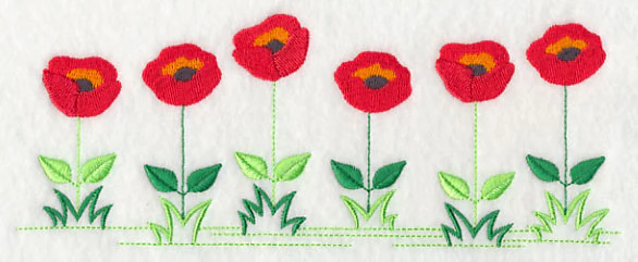 Country Charm Border - Poppy - Image 3