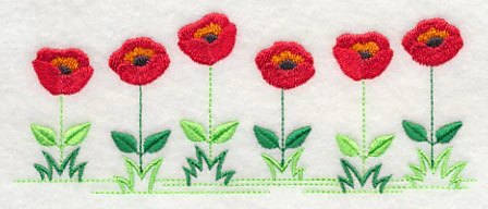 Country Charm Border - Poppy - Image 4
