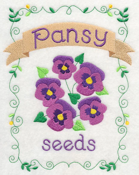 Country Charm Seed Packet - Pansy - Image 2