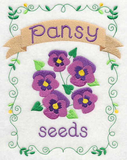 Country Charm Seed Packet - Pansy - Image 3