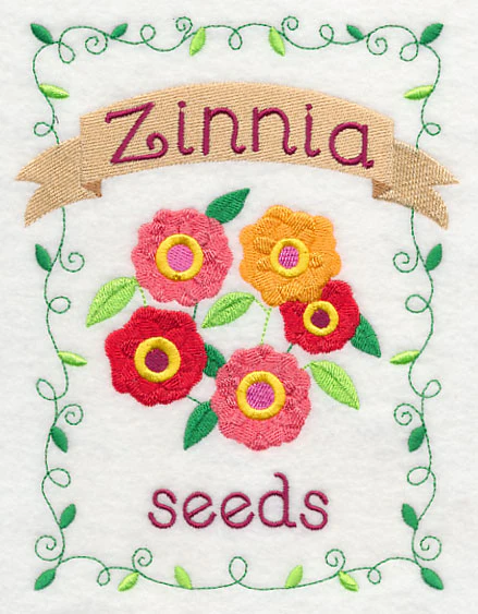 Country Charm Seed Packet - Zinnia - Image 3
