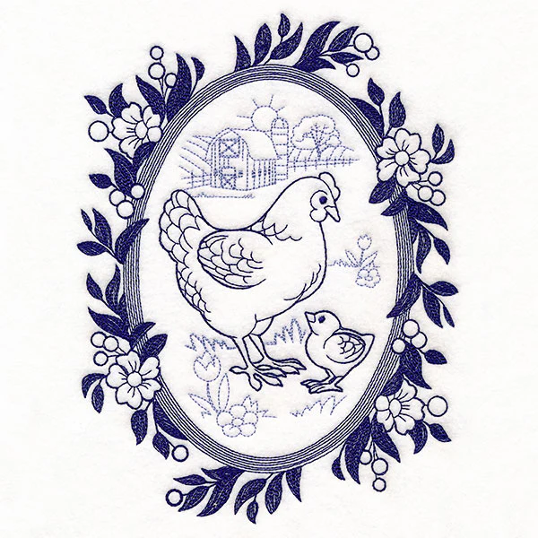 Country Chickens Cameo