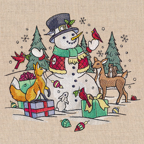 Country Christmas Animal Scene - Image 4