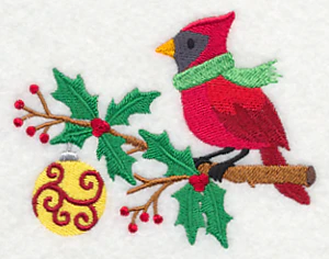 Country Christmas Cardinal on Branch - Image 4