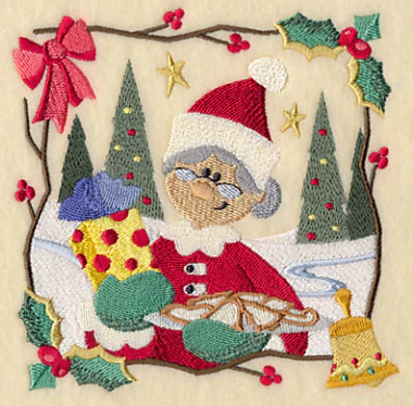 Country Christmas Square - Mrs. Claus - Image 4