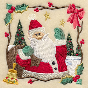 Country Christmas Square - Santa - Image 5