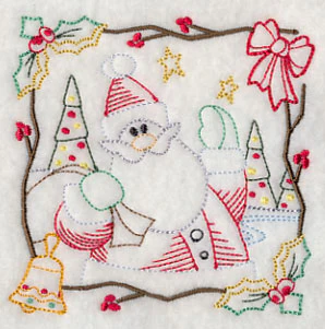 Country Christmas Square - Santa (Vintage) - Image 5
