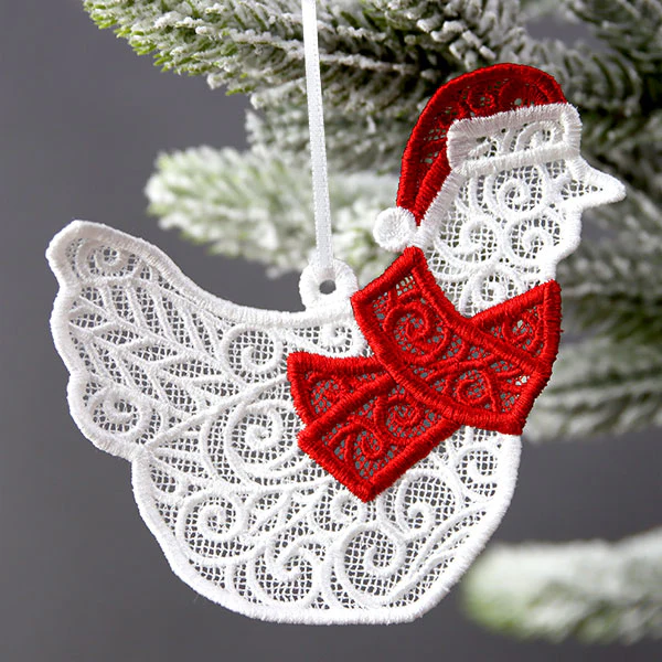 Country Christmas Treasures - Chicken (Lace) - Image 3