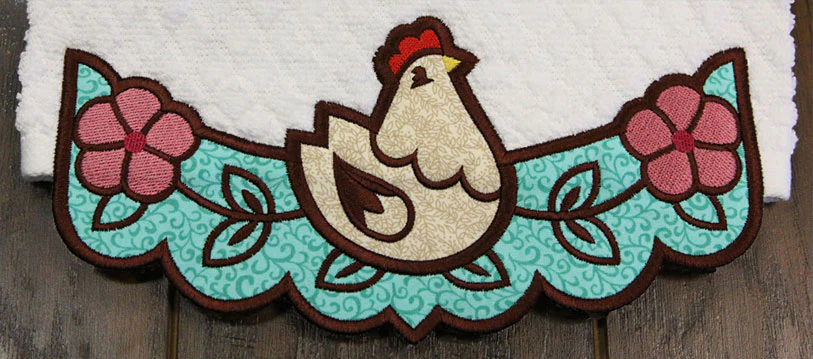 Country Cluck Border (Edgy Applique) - Image 3