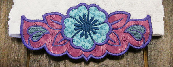 Country Flower Border (Edgy Applique) - Image 2