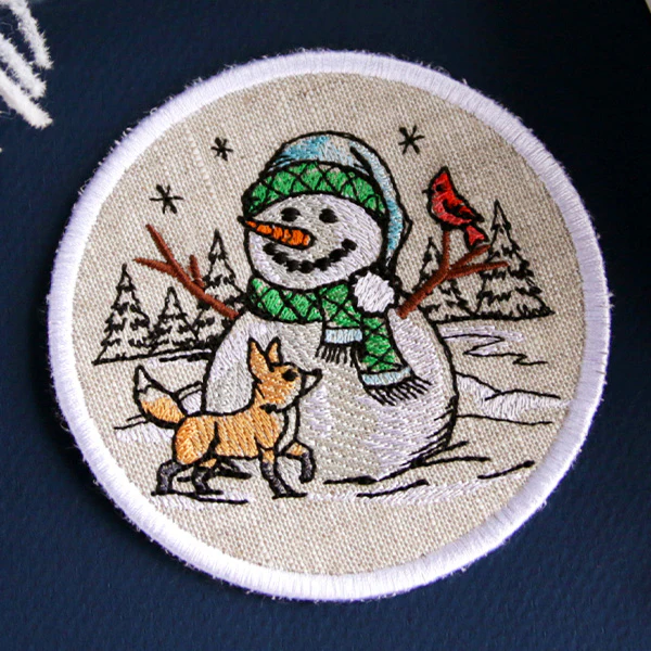 Country Snowman Coaster - Fox - Image 4