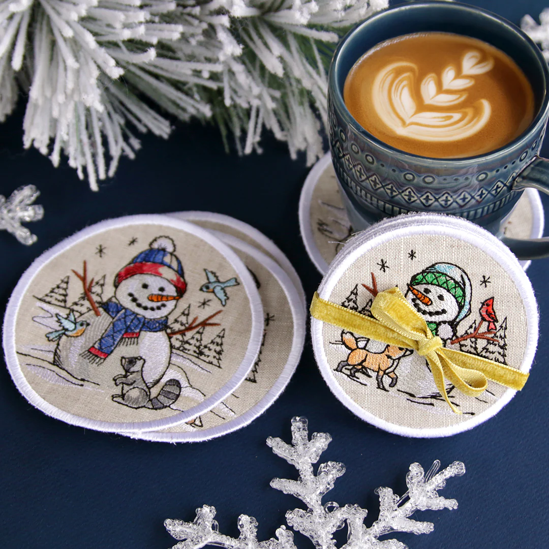 Country Snowman Coaster - Fox - Image 5