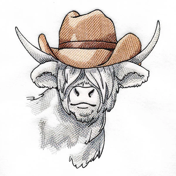Country Western Highland Cow - Image 4