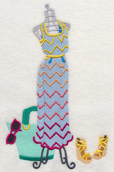 Couture Dress Form - Chevron Dress - Image 2