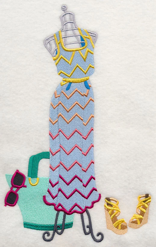 Couture Dress Form - Chevron Dress - Image 5