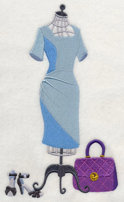 Couture Dress Form - Scalloped Neck Dress - Image 3