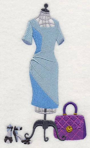 Couture Dress Form - Scalloped Neck Dress - Image 4