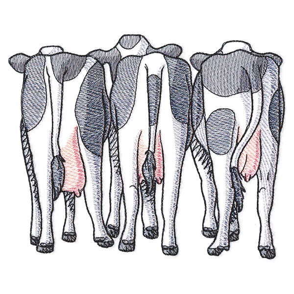 Cow Trio - Back - Image 5