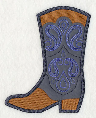 Cowboy Boot with Paisley (Heirloom Applique) - Image 2