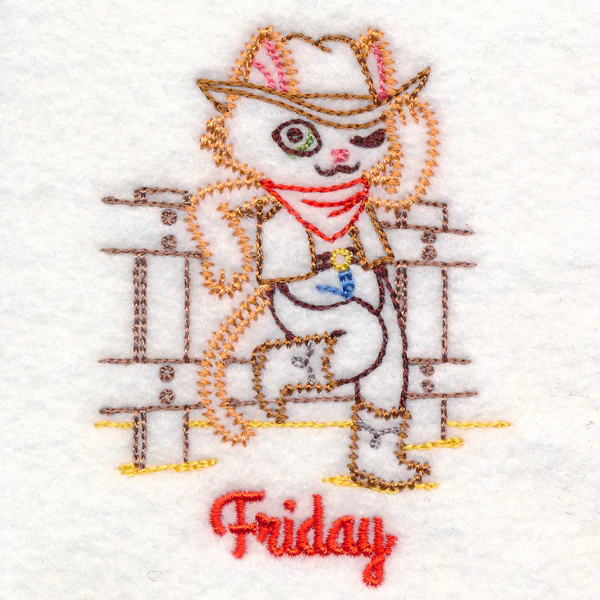 Cowboy Cat on Friday (Vintage) - Image 2