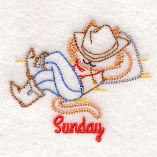 Cowboy Cat on Sunday (Vintage) - Image 2