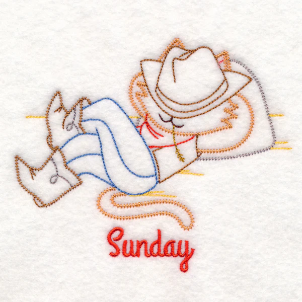Cowboy Cat on Sunday (Vintage) - Image 3