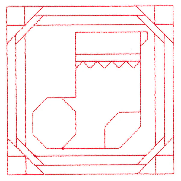Cozy Christmas Quilting Square - Stocking (Double Run) - Image 4