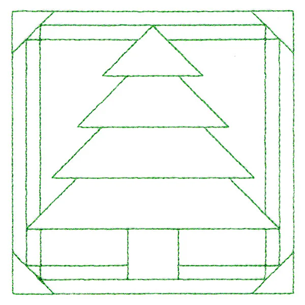 Cozy Christmas Quilting Square - Tree (Double Run) - Image 5