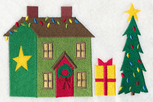 Cozy Christmas Village Santa's House - Image 3