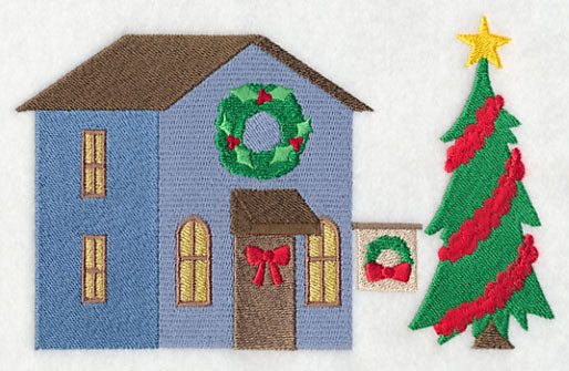 Cozy Christmas Village Wreath Shop - Image 3