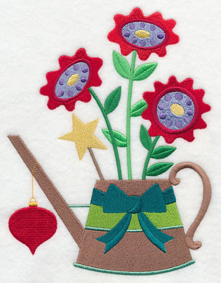 Cozy Christmas Watering Can with Ornament - Image 4