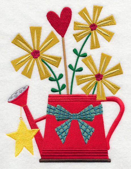 Cozy Christmas Watering Can with Star - Image 4