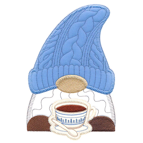 Cozy Coffee Gnome (Heirloom Applique) - Image 4