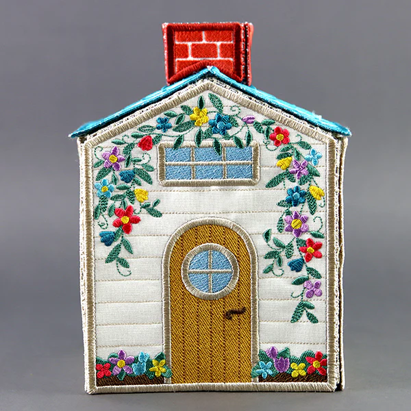 Cozy Cottage Tissue Box (In-the-Hoop) - Image 3
